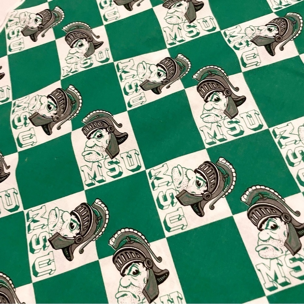 MSU Michigan State University Fabric Spartan Mascot 82” x 60”